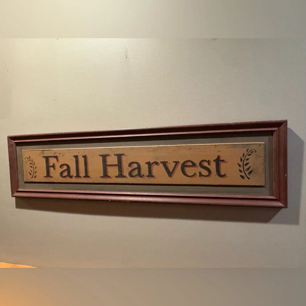 FOLK ART Fall Harvest Sign
